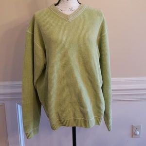 NWOT Tommy Bahama Lime Green Sweater